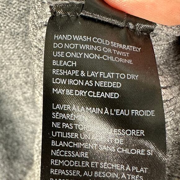 Anthropologie Sweater Womens Small Gray Turtleneck Cozy Minimalist Career Preppy - Picture 7 of 11